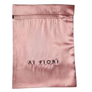 Sacs en satin personnalisés avec logo, pochettes à cordon pour cosmétiques, sacs en soie, pochettes d'emballage pour sous-vêtements en satin - Product Image 3