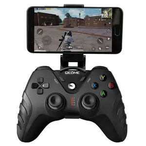 Wholesale 2023 QEOME 2.4G Joystick Game Controller Wireless gamepad For Mobile Phone with Holder