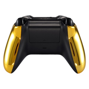 EXtremeRate Chroming Gold Faceplate Cover Front Housing Shell Soft Touch Side <b>Grip</b> for Xbox One X S <b>Controller</b> - Product Image 6