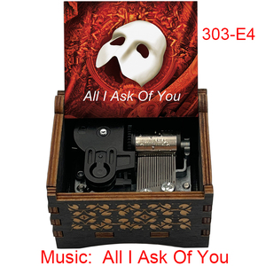 Le Fantôme <span class=keywords><strong>de</strong></span> l'Opéra - Boîte à musique en bois à remonter - Chanson 'All I Ask of You' - Souvenir spécial - Cadeaux <span class=keywords><strong>de</strong></span> <span class=keywords><strong>Noël</strong></span> pour amis - Product Image 3