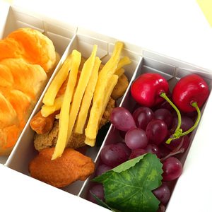 Scatola per Cibo da Asporto Personalizzata con Logo, Contenitore in Carta a 3 Scomparti per Snack e Alimenti - Product Image 6