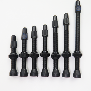 Valves de pneu <span class=keywords><strong>Tubeless</strong></span> en alliage d'aluminium pour vélo de route MTB Presta Tiges de <span class=keywords><strong>valve</strong></span> Noir - Product Image 1