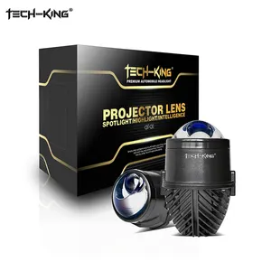 TECH-KING Automobile 2-Zoll 12V Universal LED Drei-Licht-Matrix-Projektor Nebels chein werfer für Toyota Nissan Laser linse Nebels chein werfer