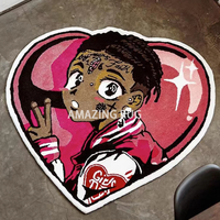 Maßgefertigter Anime-Mädchen Teppich Handgemachter Acryl-Baumwoll-Stoff Schlafzimmer Bodenbelag für Innenräume Hotel Gebets- und Türvorleger mit Eigenem Logo