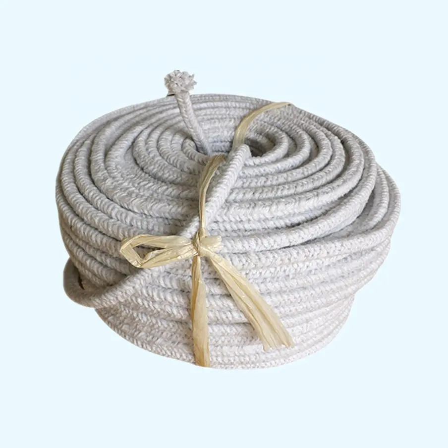 High temperature 3mm fire resistant insulation braided ceramic fiber rope