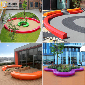 ชุดม้านั่งไฟเบอร์กลาส Jiahua Park Seating Series รูปทรงแปลกตา ทนทาน เหมาะสำหรับใช้งานกลางแจ้ง - Product Image 5