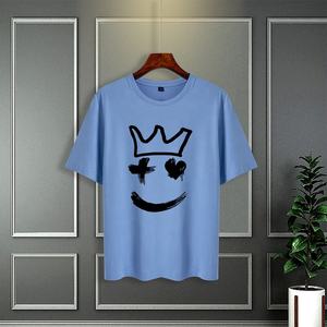 100% โพลีเอสเตอร์สำหรับผู้ชายมาใหม่เสื้อยืดคอกลมทรงหลวมโอเวอร์ไซส์ผ้าโพลีเอสเตอร์180กรัมสไตล์วินเทจพิมพ์ดิจิตอลตัวอักษรสั้นพอดีตัว - Product Image 1