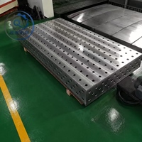 Table de soudage 3D modulaire pour la fabrication de composants de machines agricoles, plateforme de soudage flexible robuste