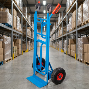 FERVI 2-IN-1 Hand Cart & <b>Trolley</b> with 250kg Capacity and Pneumatic Wheels for Convenient Home & Office Use - Product Image 3