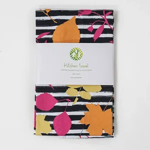 ผ้าเช็ดปากผ้าฝ้าย100% สำหรับทำความสะอาดห้องครัวผ้ากระสอบแป้งพิมพ์ลายได้ตามต้องการ - Product Image 2