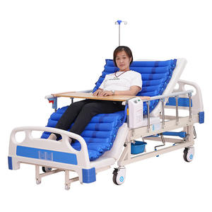 Yaşlı uzanmış ve bacak kaldırma rehabilitasyon ev ve hastane için çok fonksiyonlu manuel hasta yatağı - Product Image 1