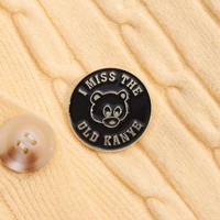 Broche émaillée Twin Peaks, imitation laiton antique plaqué acier inoxydable, pour fans de musique Kanye, souvenir de collection, badge de revers