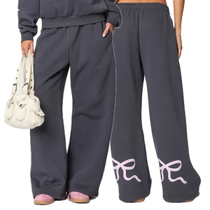Completo da donna <span class=keywords><strong>elegante</strong></span> a due pezzi con ricami, felpa con cappuccio e pantaloni lunghi sportivi - Product Image 5