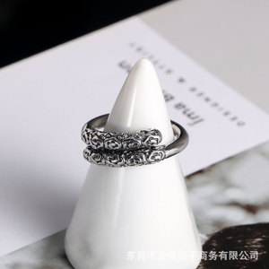 Black Myth Wukong Punk Style Monkey King Golden Cudgel Titanium Steel <b>Ring</b> Men's Fashion Jewelry Gift - Product Image 1