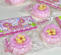 Juguete Antiestrés de Espuma PU con Forma de Flores que se Abren Lentamente, con Logotipo Personalizado, para Regalo Promocional