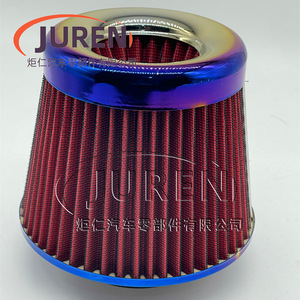 Filtro de Aire Juren de 76 mm de Alto Flujo en Forma de Cono para Mejora del Rendimiento del Automóvil - Product Image 4
