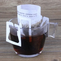 Sachet filtre à café goutte à goutte et sachet de thé extérieur en film gaufré coloré et boîte d'emballage en carton pour sachet de café goutte à goutte