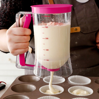 Distributeur de pâte manuel avec tasse graduée, outils de cuisine pour la pâtisserie et la préparation de crèmes à gâteau