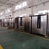 Nuevo Horno Rotatorio de Aire Caliente Digital Portátil de 16/32/64 Bandejas - Eléctrico/a Gas, Equipo de Panadería Comercial de Acero Inoxidable