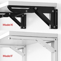 Support de fixation triangulaire pliable en acier inoxydable avec ressort, étagère d'angle réglable, étagère télescopique fixe