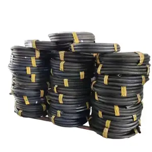 1/2" Braid Layers 4 Custom Flexible Rubber Braided Hose Pipe Wear Pressure Aging Resistance Long Service Life