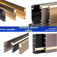 Profilé de plinthe en aluminium encastré moderne en PVC avec éclairage LED linéaire pour bord de sol, canal lumineux d'angle, éclairage mural intérieur