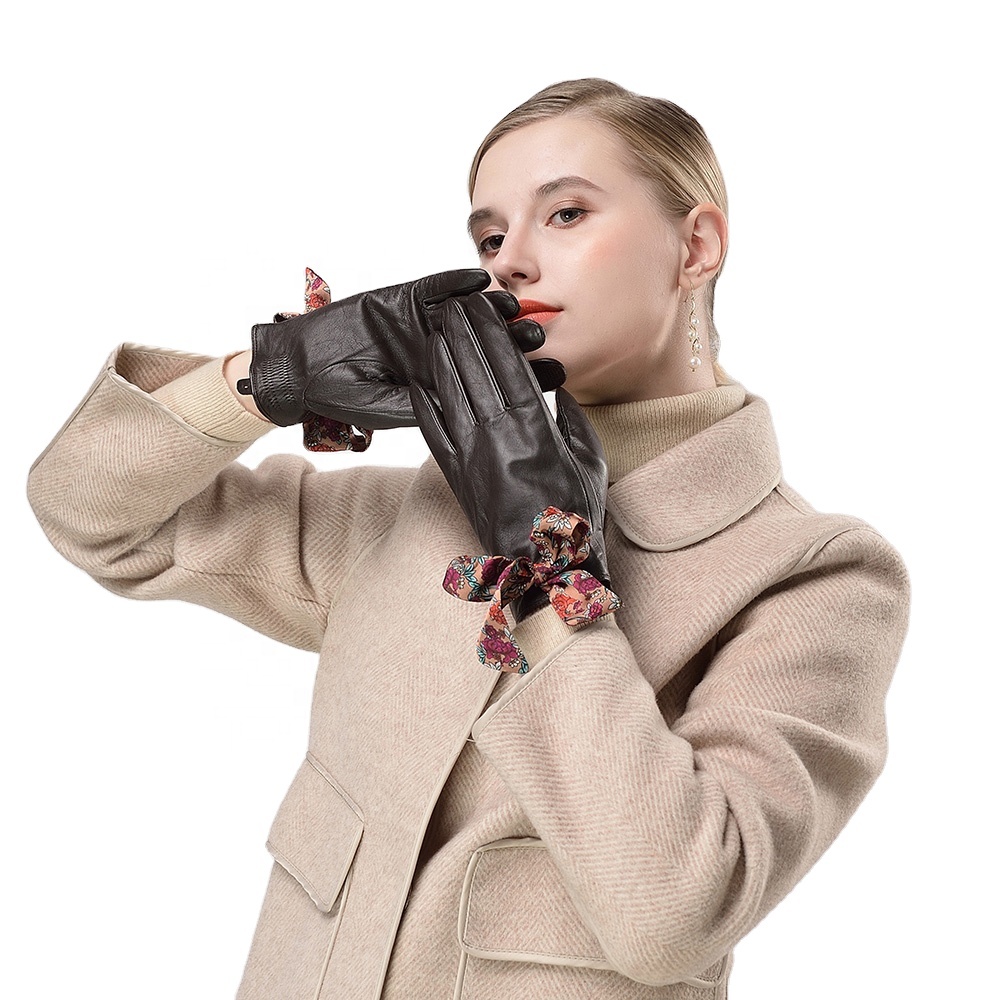 Недорогие зимние теплые перчатки Kulanyane, кожаные перчатки для девочек на весну и осень