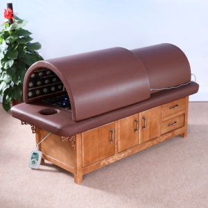 Cama de Vapor Moderna DEFEINUO 2025, Cuero Sintético para Salón de Belleza, Uso en Interiores y Exteriores, Canales de Drenaje, Colaterales - Product Image 2