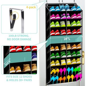 Organizador de Zapatos para Colgar Sobre la Puerta, 74x24 Pulgadas, Resistente, Almacenamiento Colgante para Armario, Capacidad para 40 Pares - Product Image 2