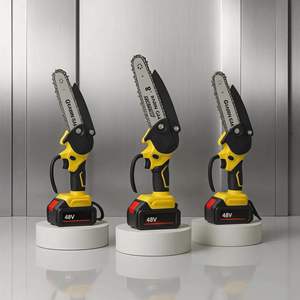 Scie à batterie au lithium rechargeable portative compacte pour usage domestique, idéale pour couper du bois de chauffage et des arbres en extérieur - Product Image 4