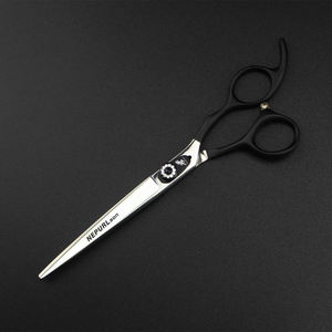 7.0 इंच पुनश्च 01 काले संभाल 440c थोक 4 टुकड़े पेशेवर स्टेनलेस स्टील पालतू सौंदर्य कैंची सेट - Product Image 4