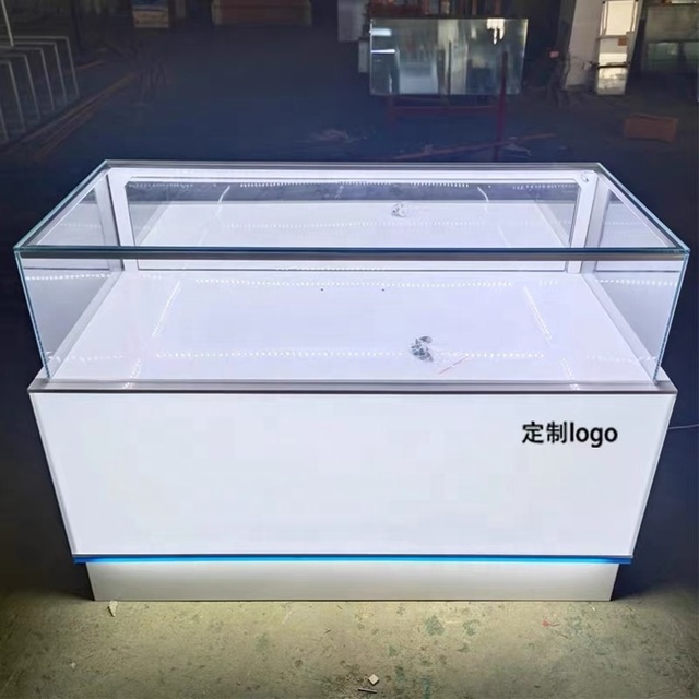 Metal Phone Display Cabinet Camera Display Showcase Lockable Mobile Phone Counter for Cellphone Store