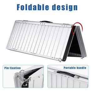 Rampes pour fauteuils roulants, rampes pliantes en aluminium portables, rampes antidérapantes doubles, résistantes jusqu'à 600 lb - Product Image 4