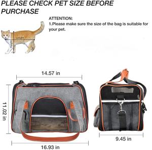 กระเป๋าใส่สัตว์เลี้ยงตาข่ายผ้าอ๊อกฟอร์ด,กรงสัตว์ขนาดเล็กกระเป๋าขนส่งกระเป๋าใส่สัตว์เลี้ยงสำหรับเดินทางแมวสุนัข - Product Image 2