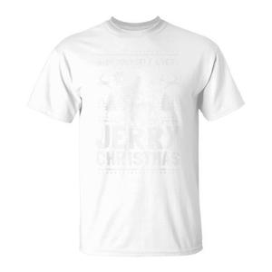 Camiseta Jerry Christmas Blanca Unisex para Adulto, Cuello Redondo, Manga Corta, Impresión Digital, Regalo Promocional - Product Image 1