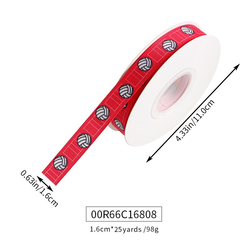 Volleyball-Red-1.6cm*25 Yards