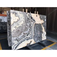 Panel de Piedra de Ónix Negro Translúcido, Gran Formato, Pulido, Moderno, Ecológico, Duradero e Impermeable, Suministro Directo de Fábrica UnionStone