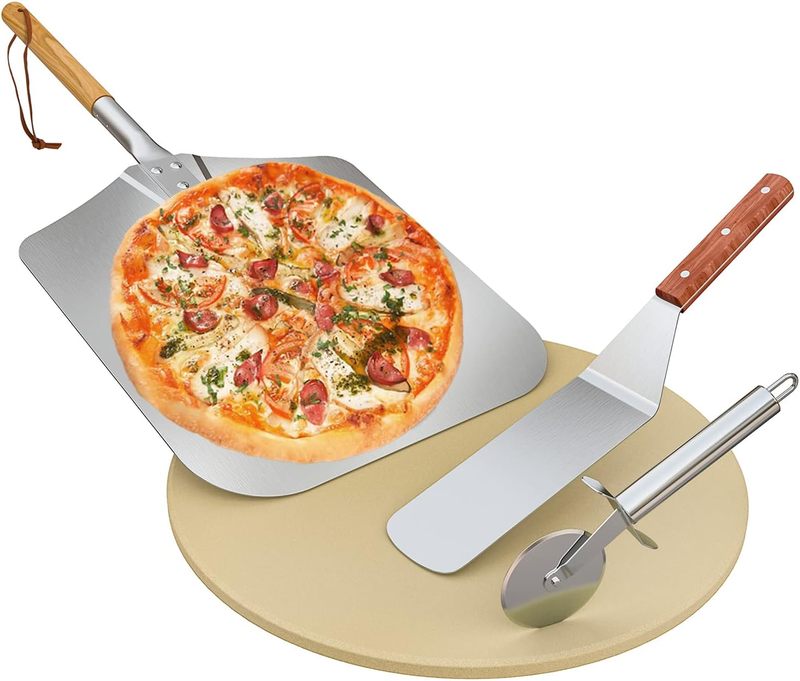 SEB Round Pizza Stone Set for