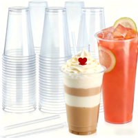 Gobelet à boisson en plastique PP personnalisé avec logo, 16 oz, 24 oz, mat, givré, dur, pour thé, boba, boissons aux fruits