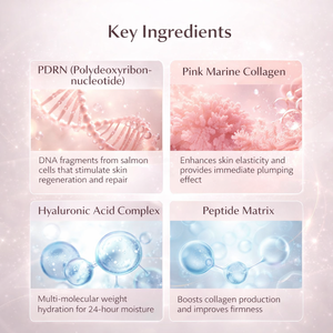 Baume à lèvres au collagène PDRN 5% sans alcool, format voyage, apaisant pour les lèvres sensibles, usage quotidien - Product Image 4