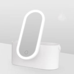 3 Days Wholesale Modern Makeup <b>Kit</b> Box Case Travel Vanity Mirror LED Light USB Rechargeable Foldable Single Women GZ RTS Bulk - Product Image 3