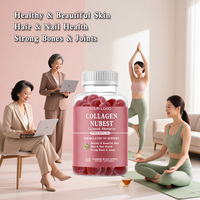 Gummies au collagène et au glutathion pour éclaircir la peau, anti-âge, améliorer la densité osseuse, complément beauté, saveur fraise, 3g, 60 gummies