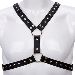 Эротический комплект для взрослых: кожаное белье, самоконтрольные ремни для тела, SM-бондаж, парный БДСМ-комплект для мужчин - Product Image 5