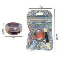 Kosmetik qualität Universal Silber Weiß Kristall Treibsand Optisches Nagel pulver Magic Multi color 9D Cat Lidschatten Spiegel pigmente