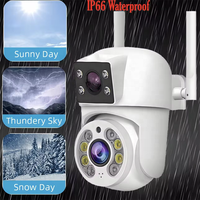 Caméra de surveillance Tuya Vision double objectif PTZ 4K Wifi sans fil IP IP66 sécurité extérieure CCTV