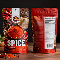 Sachets Doypack à fermeture éclair en aluminium de luxe avec impression personnalisée, recyclables, de qualité alimentaire, pour emballage de thé en poudre et d'épices