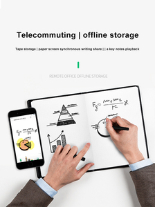 2025 penna intelligente in tempo reale digitalizza le tue note, penna per scrittura intelligente con riconoscimento a mano con memoria Cloud-nera - Product Image 4