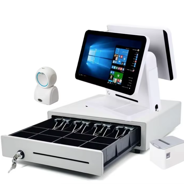 Wholesale 15.6 Inch SC-400 Win/Android Retail POS Terminal Commercial Cash Register POS Machine Optional WiFi Cash Drawer