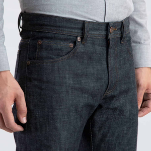 OEM Performance classico Pro Grey Dress da uomo <span class=keywords><strong>pantaloni</strong></span> di vestibilità <span class=keywords><strong>Regular</strong></span> <span class=keywords><strong>Fit</strong></span> enzima Wash <span class=keywords><strong>pantaloni</strong></span> robusti stile giapponese in Denim - Product Image 3
