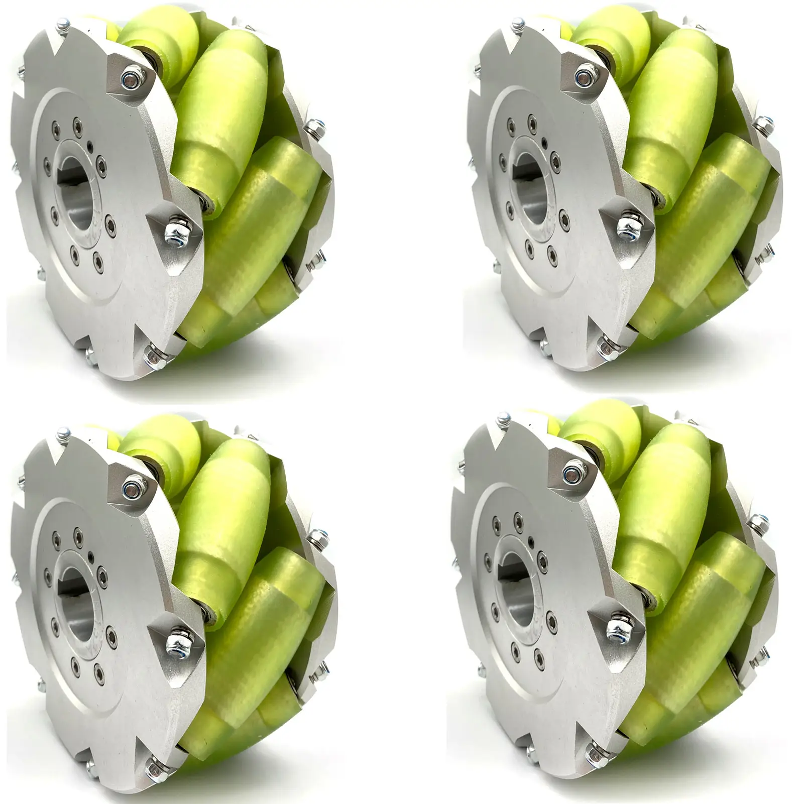 DD 6inch(152mm) heavyduty industrial mecanum wheel Omni wheel with pu roller load cacipity 300KG set of 4 (NM152A)